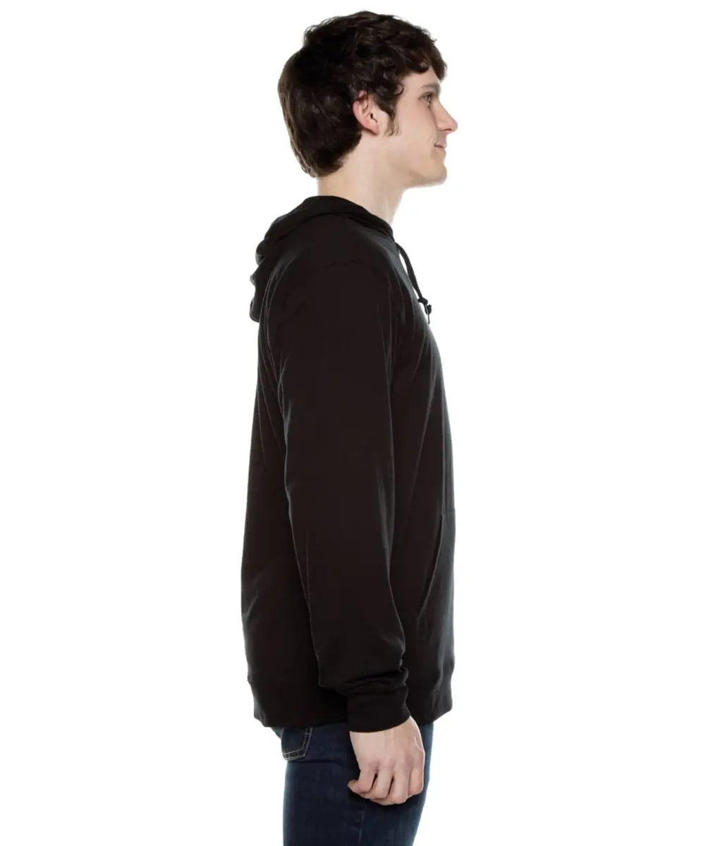 Cottonhood Lightweight Jersey Full Zip Hoodie for Men | Slim Fit, Soft Long Sleeve, Breathable, 28-inch Length - view 3