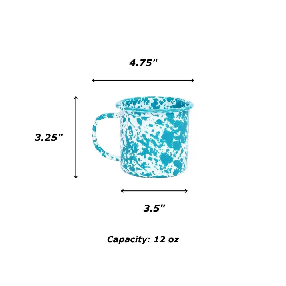 Crow Canyon Home Enamelware Mug, 12 oz | Durable, Lightweight & Versatile for Hot Beverages - view 2