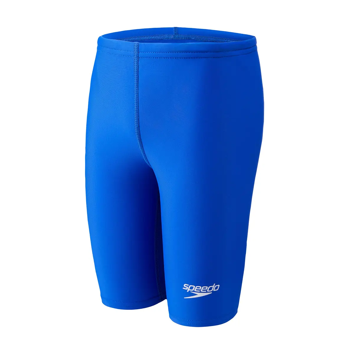 Speedo Men's Mercury Splice Endurance Plus Jammer Swimsuit, Black/Blue, 34 | UPF50+ Sun Protection & Chlorine-Resistant - main product image