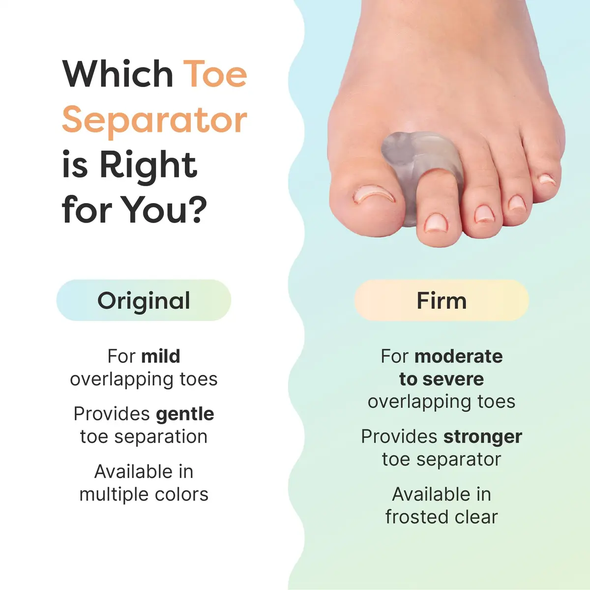 ZenToes Gel Toe Spacers for Bunions & Overlapping Toes | Soft Silicone Support for Comfort & Alignment - view 7