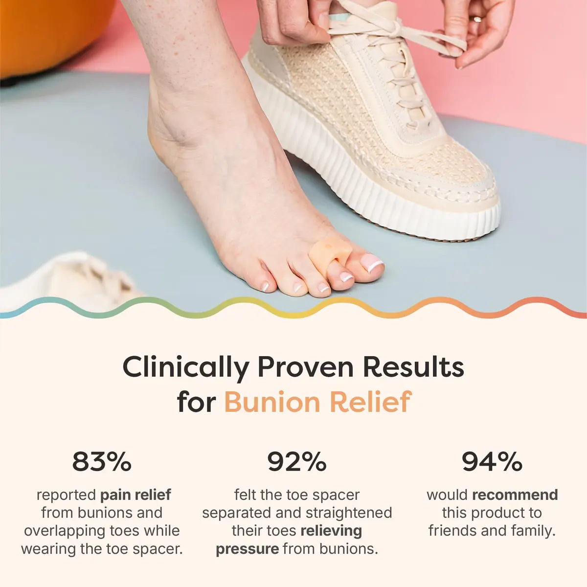 ZenToes Gel Toe Spacers for Bunions & Overlapping Toes | Soft Silicone Support for Comfort & Alignment - view 3