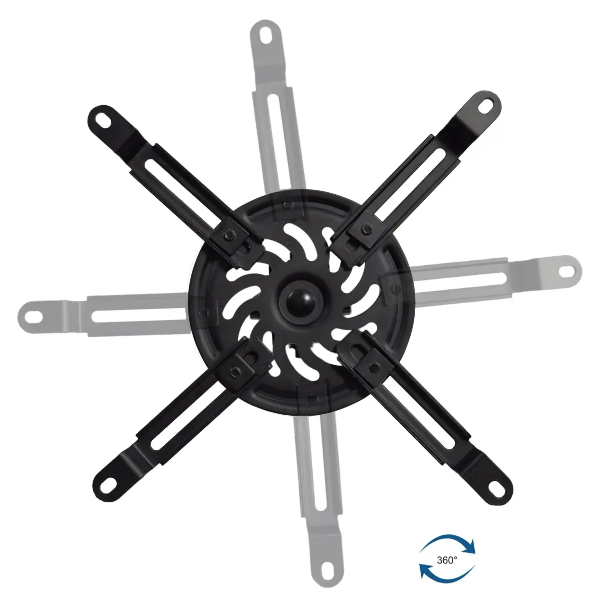 VIVO MOUNT-VP02B Black Extending Ceiling Projector Mount | 13.97 cm (5.5 in) to 31.75 cm (12.5 in) Mounting Range - view 6
