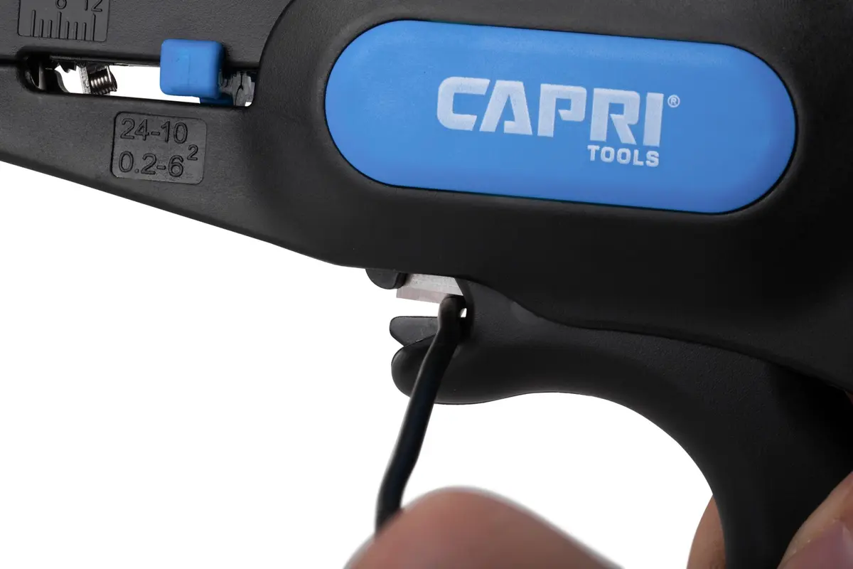 Capri Tools 20011 Automatic Wire Stripper and Cutter | Compact, Self-Adjusting, for 24-10 AWG Wires - view 5