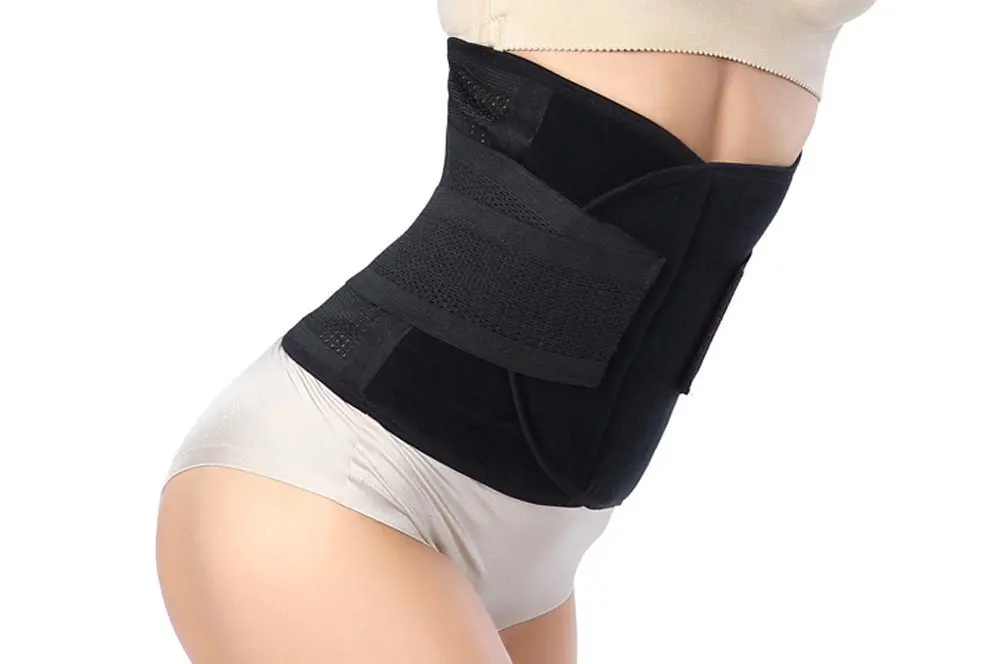 GOEGE Postpartum Belly Band 46" Length x 9" Width | Supports Recovery & Hernia Relief - view 2