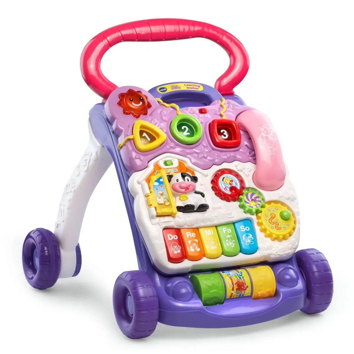 VTech Sit-to-Stand Learning Walker (Lavender) - Activity Walker with Toys | 41cm (16.5") x 36cm (14.2") x 46cm (18.1") - view 3