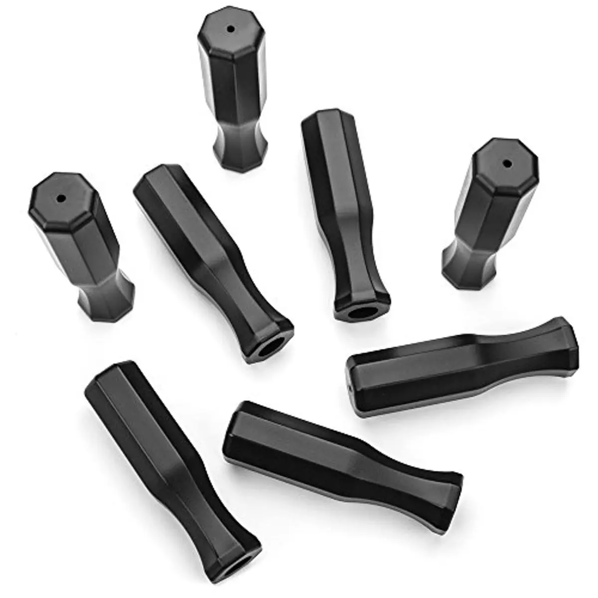 Brybelly Octagonal Handles for Standard Foosball Tables (8 Pack) | Ergonomic Plastic Handles for 5/8 inch Rods - view 2