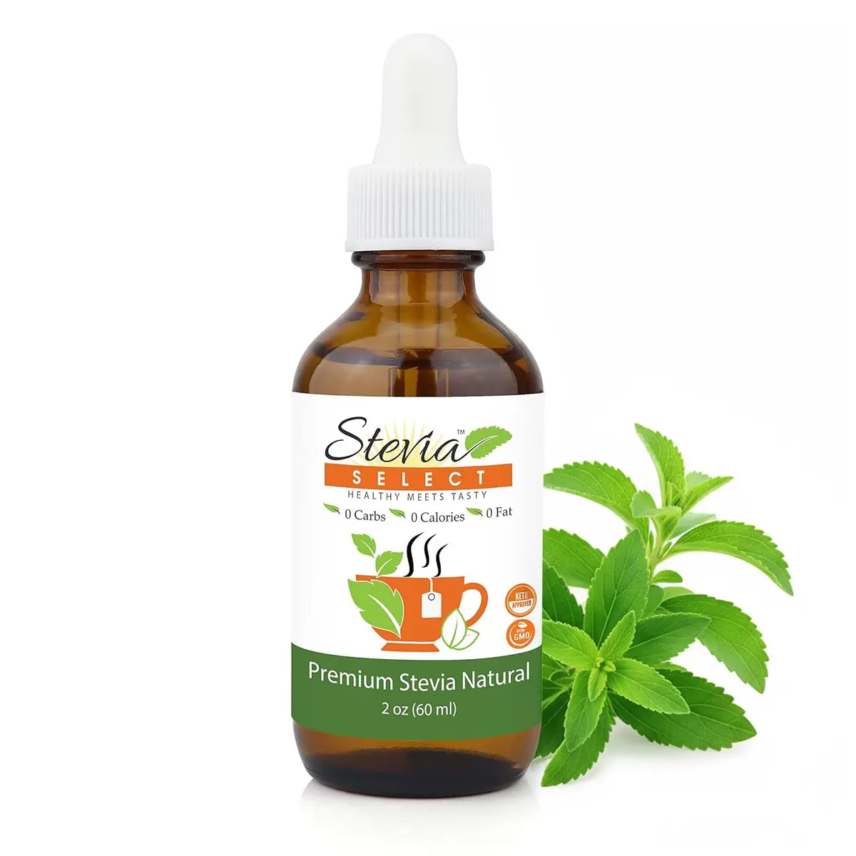 Stevia Select Liquid Stevia Drops 59ml (2 Fl Oz) | Zero Calorie Natural Sweetener - main product image