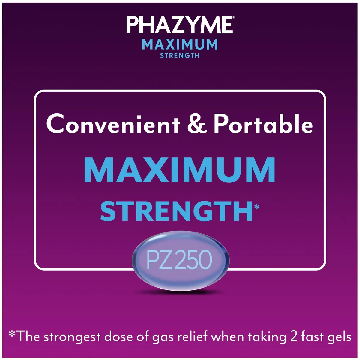 Phazyme Maximum Strength Anti-Gas 250 mg Simethicone Fast Gels | Fast Relief for Bloating & Discomfort - view 5