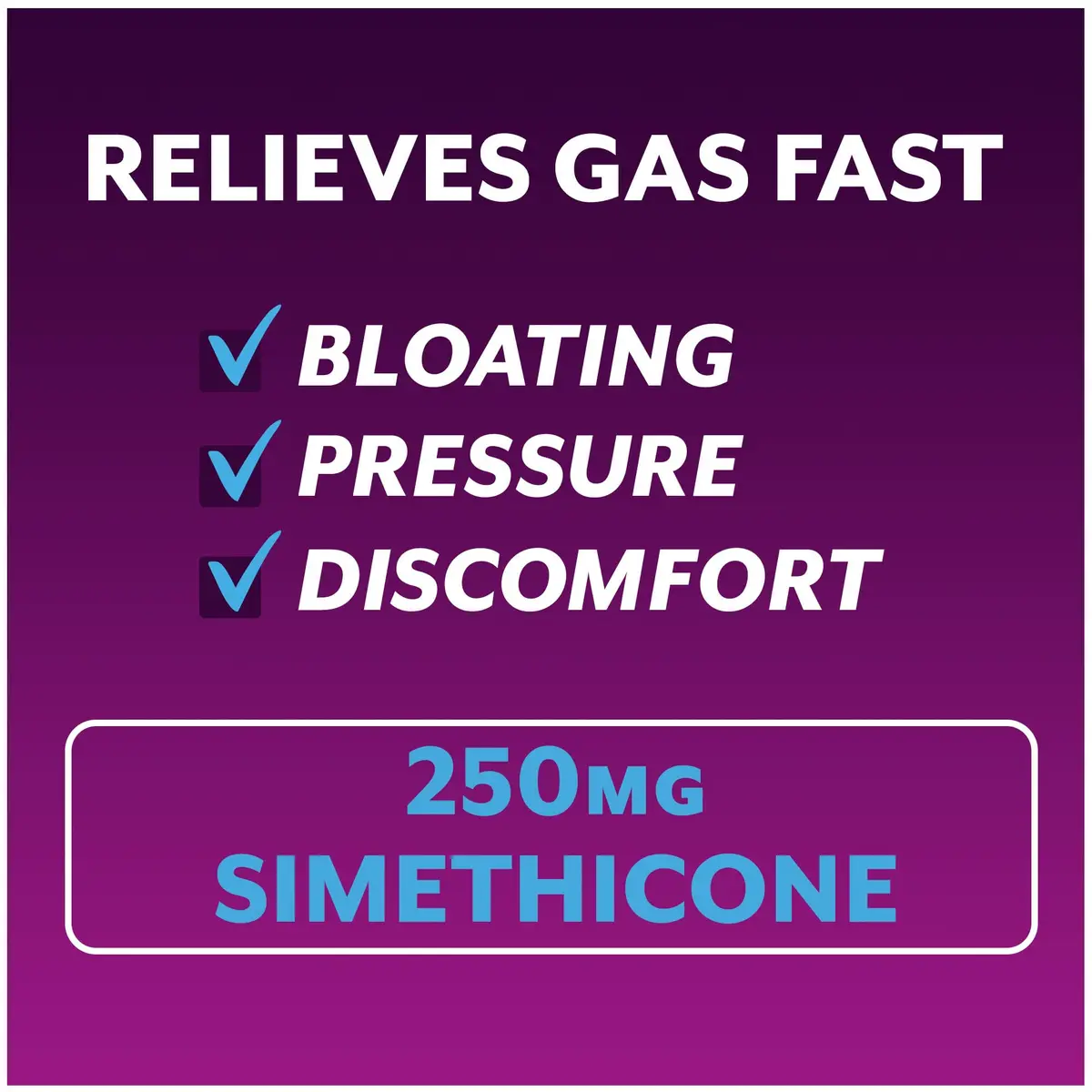 Phazyme Maximum Strength Anti-Gas 250 mg Simethicone Fast Gels | Fast Relief for Bloating & Discomfort - view 2