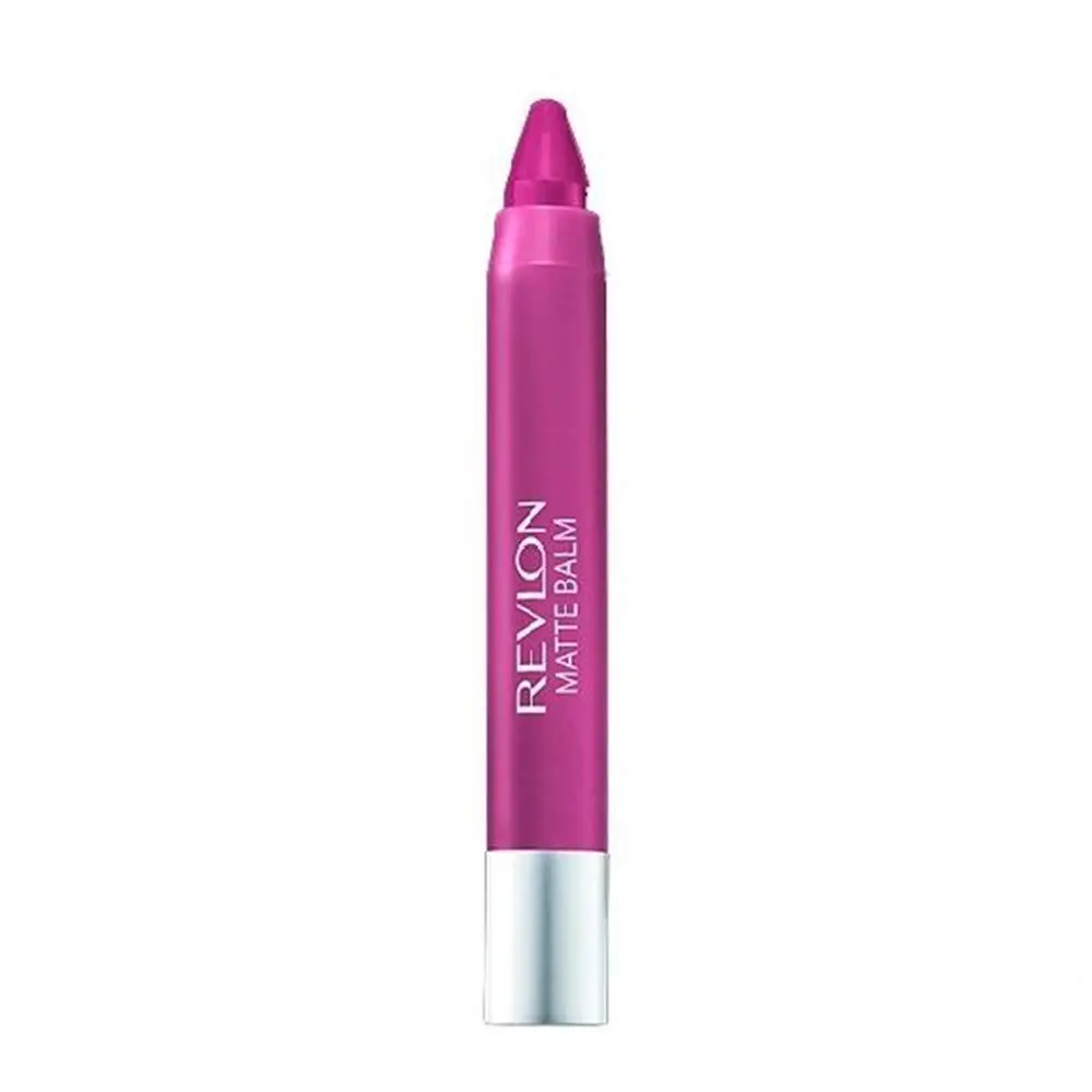 Revlon Matte Balm Lipstick Crayon, Passionate Shade, 0.095 oz (2.7 ml) | Velvety Color & Balm-Like Moisture - main product image