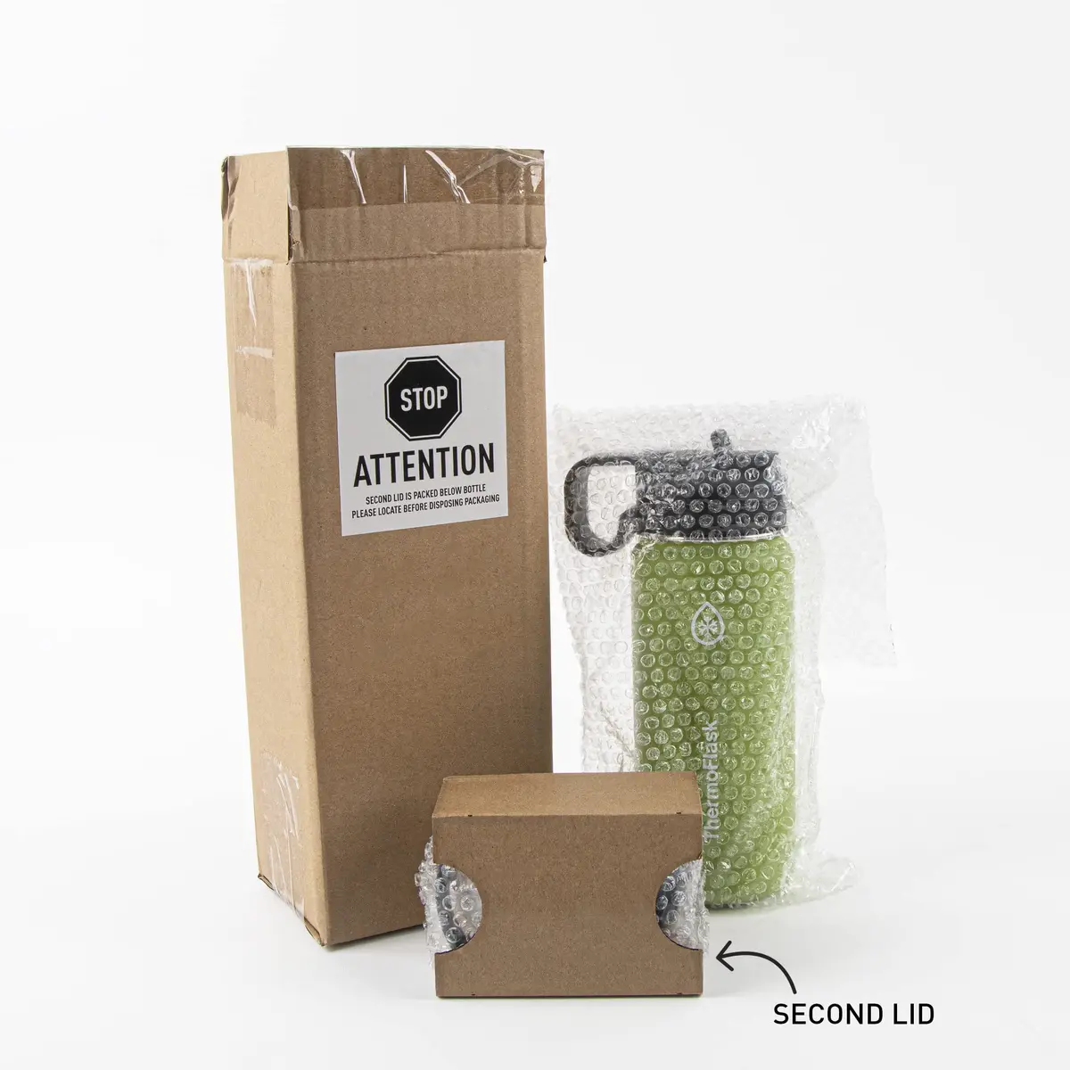 ThermoFlask 40 oz Stainless Steel Water Bottle | 1180ml Insulated Tumbler with Leakproof Lids | Keeps Cold 24hr/Hot 12hr - view 6