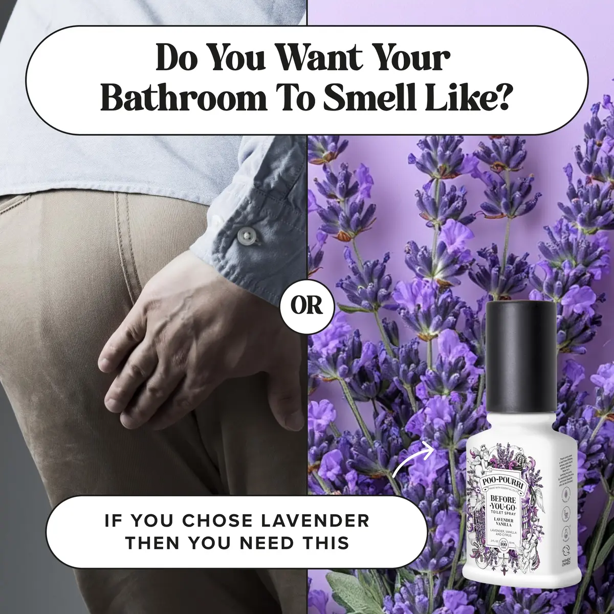 Poo-Pourri Before-You-Go Toilet Spray, Lavender Vanilla | Odor Trap & Travel Friendly (70-120 chars) - view 7