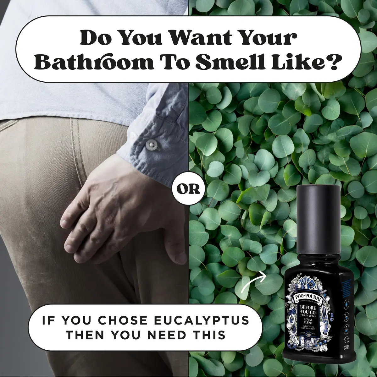 Poo-Pourri Royal Flush Toilet Spray 2 Fl Oz | Bathroom Odor Barrier with Essential Oils - view 6