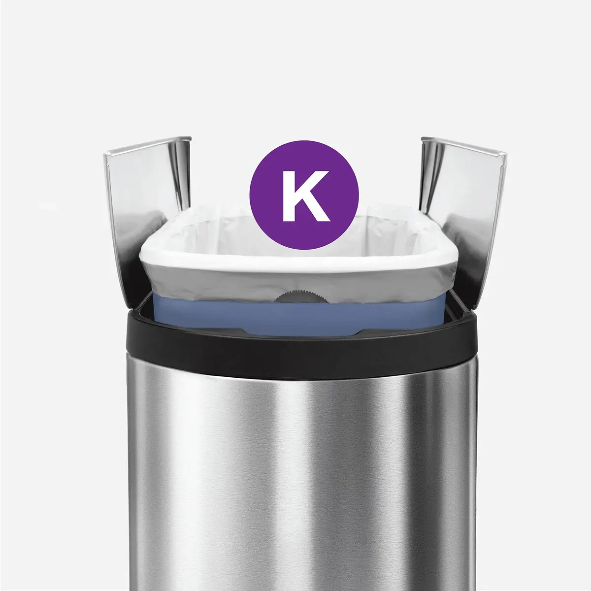 simplehuman Code K 60 Count Custom Fit Liners 30-45L | Mess-Free, Extra Thick, PCR Plastic - view 4
