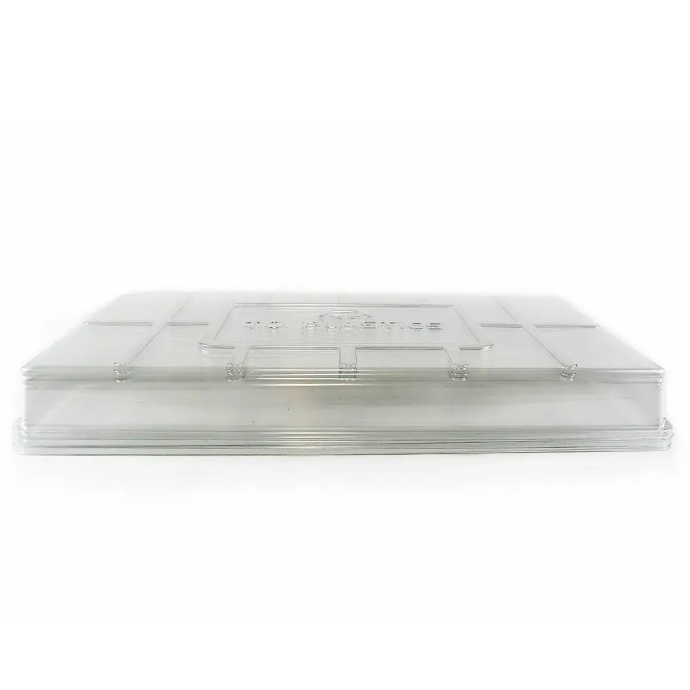 Living Whole Foods Plant Tray 10x20 Inch | Clear Plastic Humidity Dome for Seedlings - main product image