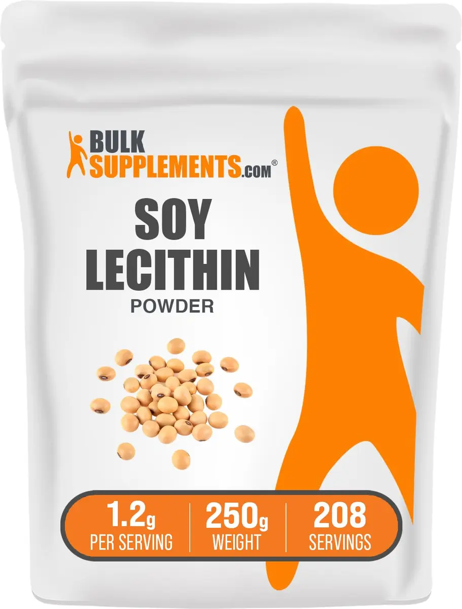 BulkSupplements Soy Lecithin Powder 250g | Heart & Liver Support, Unflavored - main product image
