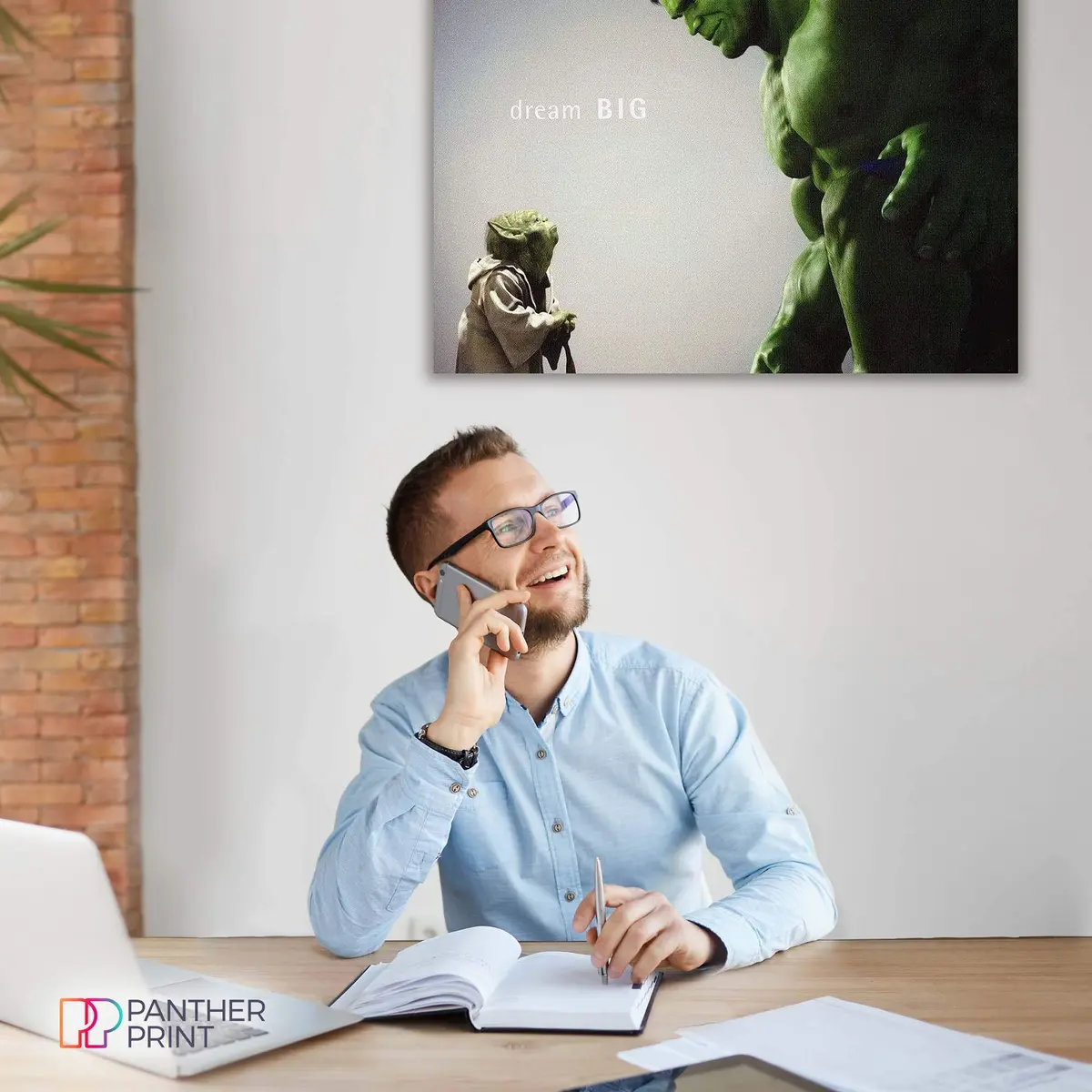 Panther Print Canvas Wall Art, Avengers Movie, 76x51cm | Vibrant Movie-Themed Print for Home & Office - view 2