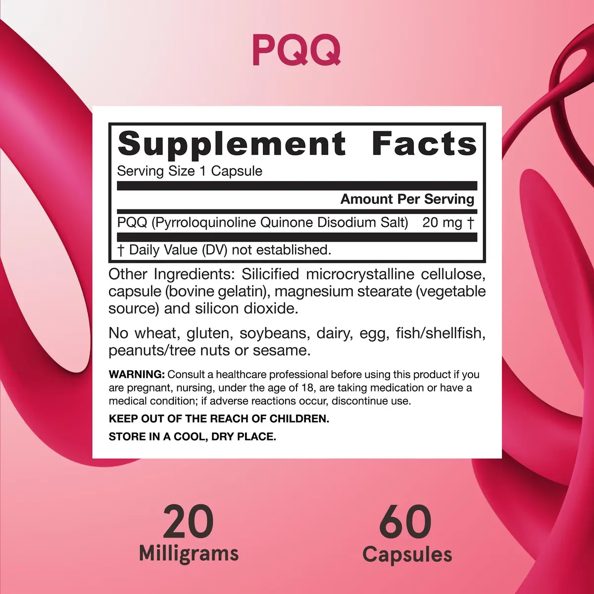 Jarrow PQQ 20 mg, Mitochondrial Biogenesis, 60 Capsules | Supports Cellular Energy & Heart Health - view 6
