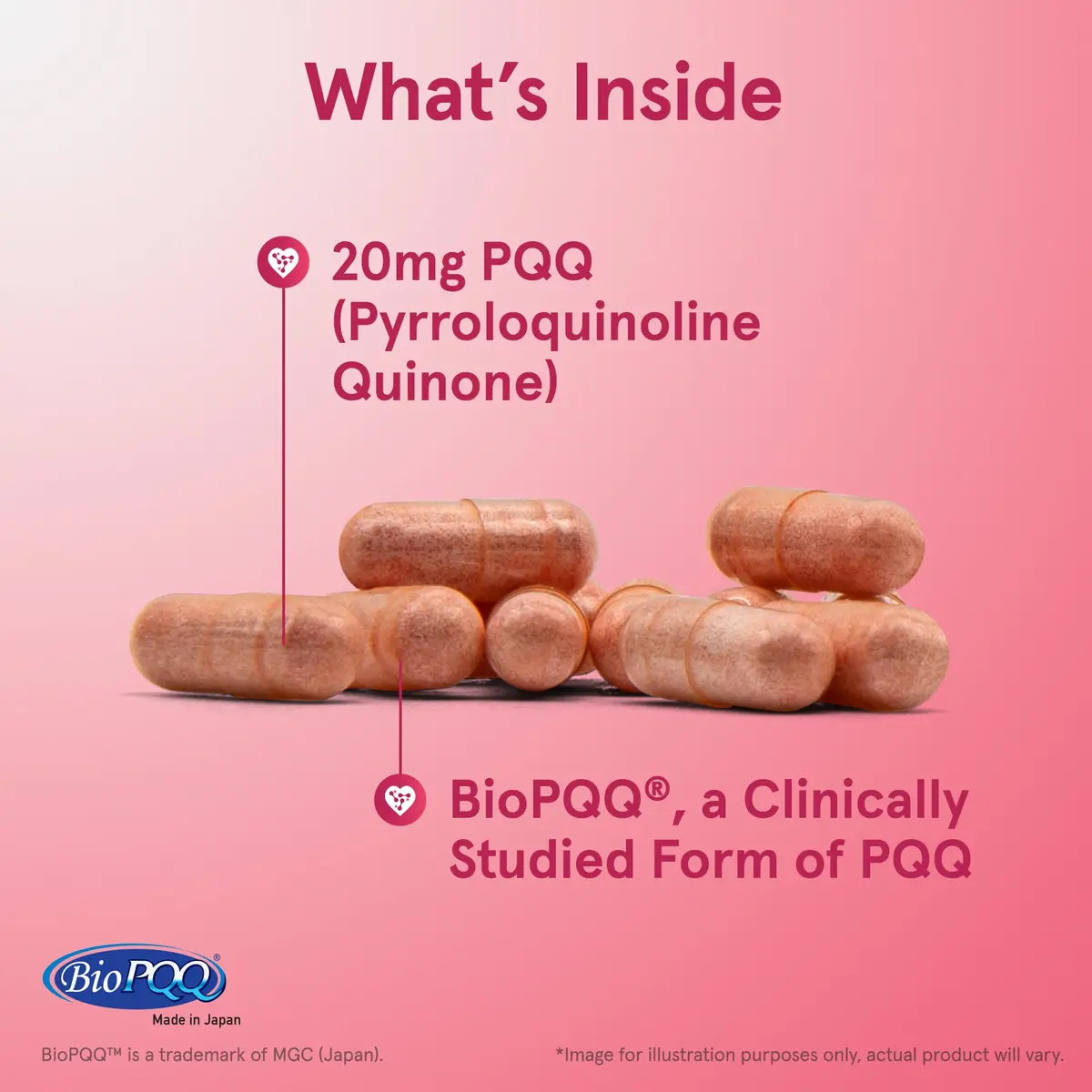 Jarrow PQQ 20 mg, Mitochondrial Biogenesis, 60 Capsules | Supports Cellular Energy & Heart Health - view 3