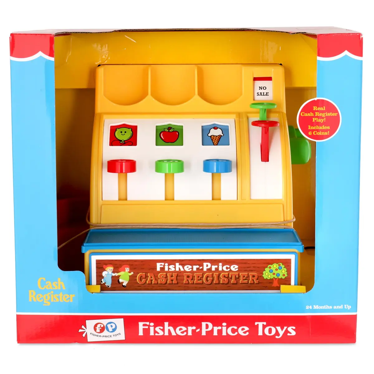 Basic Fun Retro Cash Register | Classic Pretend Play Toy for Kids Ages 2+ - view 2