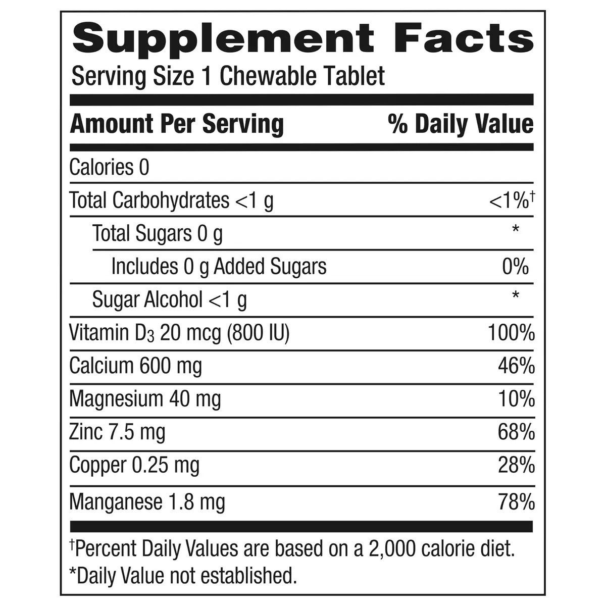 Caltrate Chewables 600 Plus D3 Calcium & Vitamin D Supplement 90 Count | Sugar-Free Bone Support - view 10