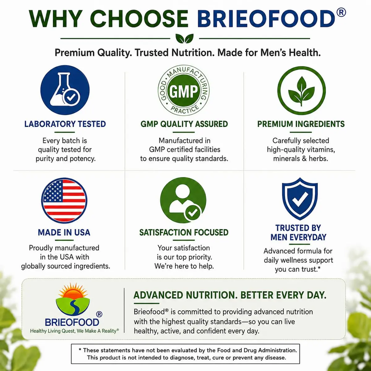 Brieofood Multi for Men 180 Tablets | Supports Energy & Prostate Health - view 7
