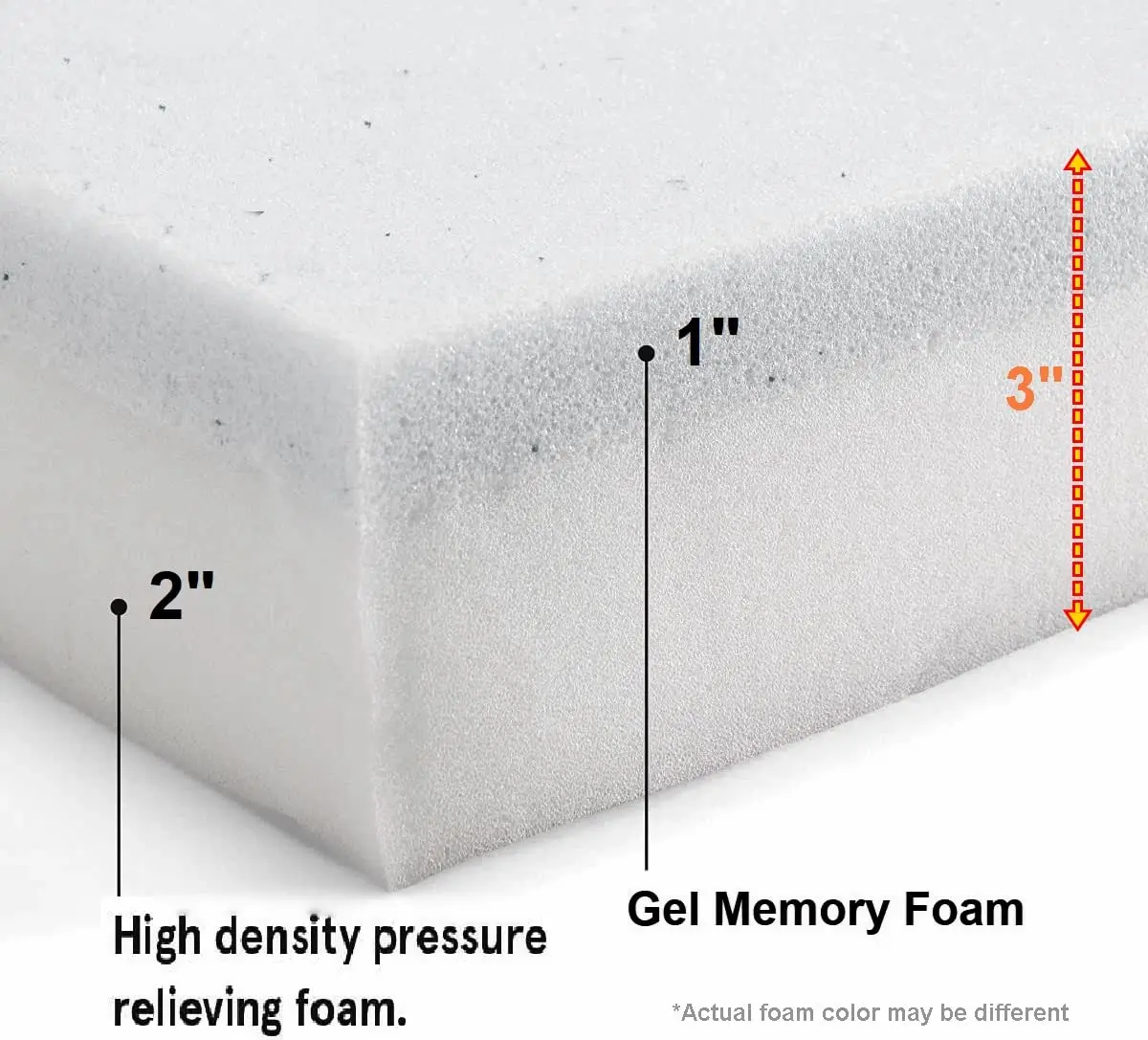 Dogbed4less Memory Foam Platform Dog Bed 45x27x3 | Orthopedic Support with Waterproof Cover - view 4