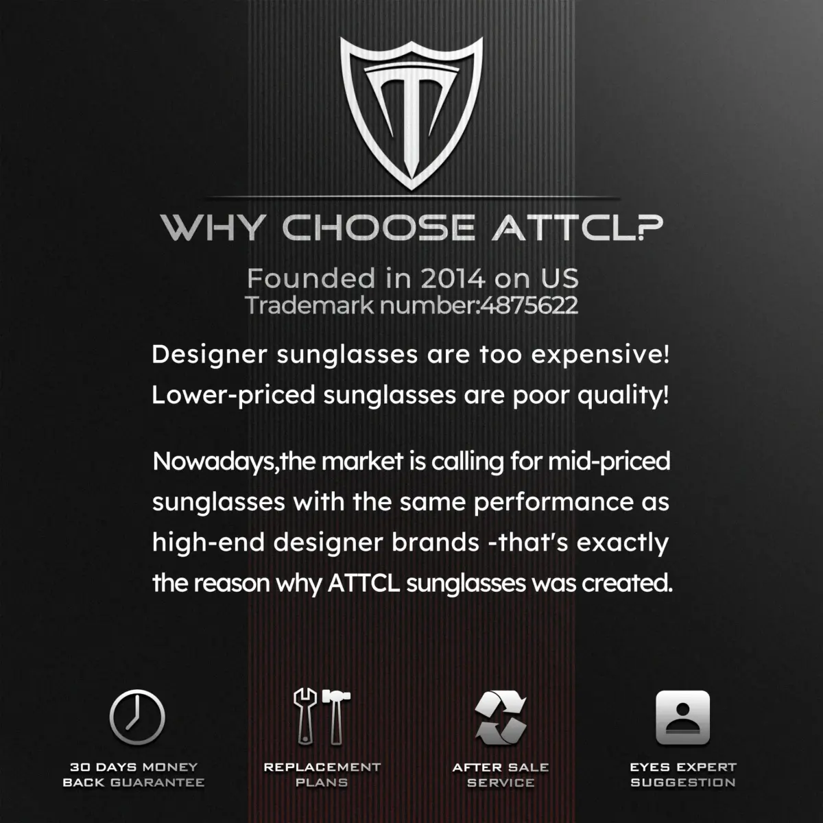 ATTCL Polarized Sunglasses for Men | UV Protection Anti-Glare Wrap Around Lightweight Metal Sun Glasses (Brown) - view 9