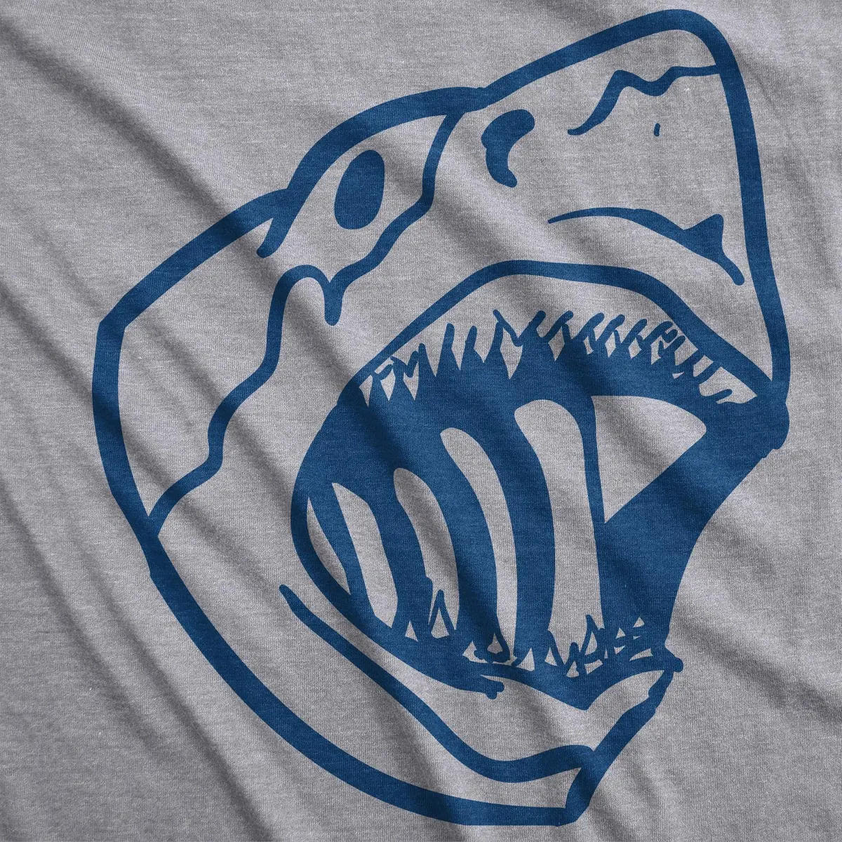 Crazy Dog T-Shirts Youth Shark Flip Up T Shirt Grey S | Fun Marine Life Graphic - view 5
