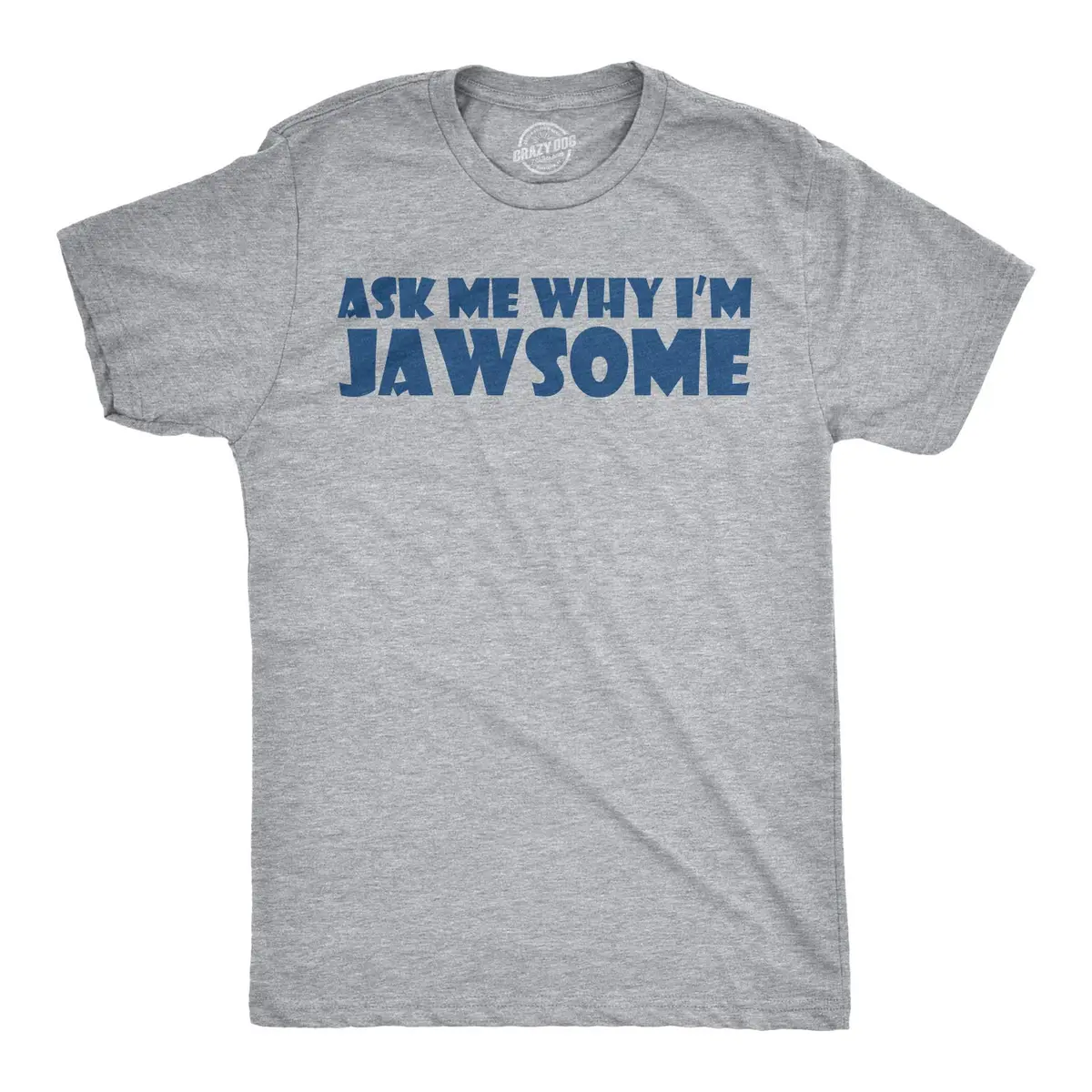 Crazy Dog T-Shirts Youth Shark Flip Up T Shirt Grey XL | Fun Marine Life Graphic for Kids - view 6