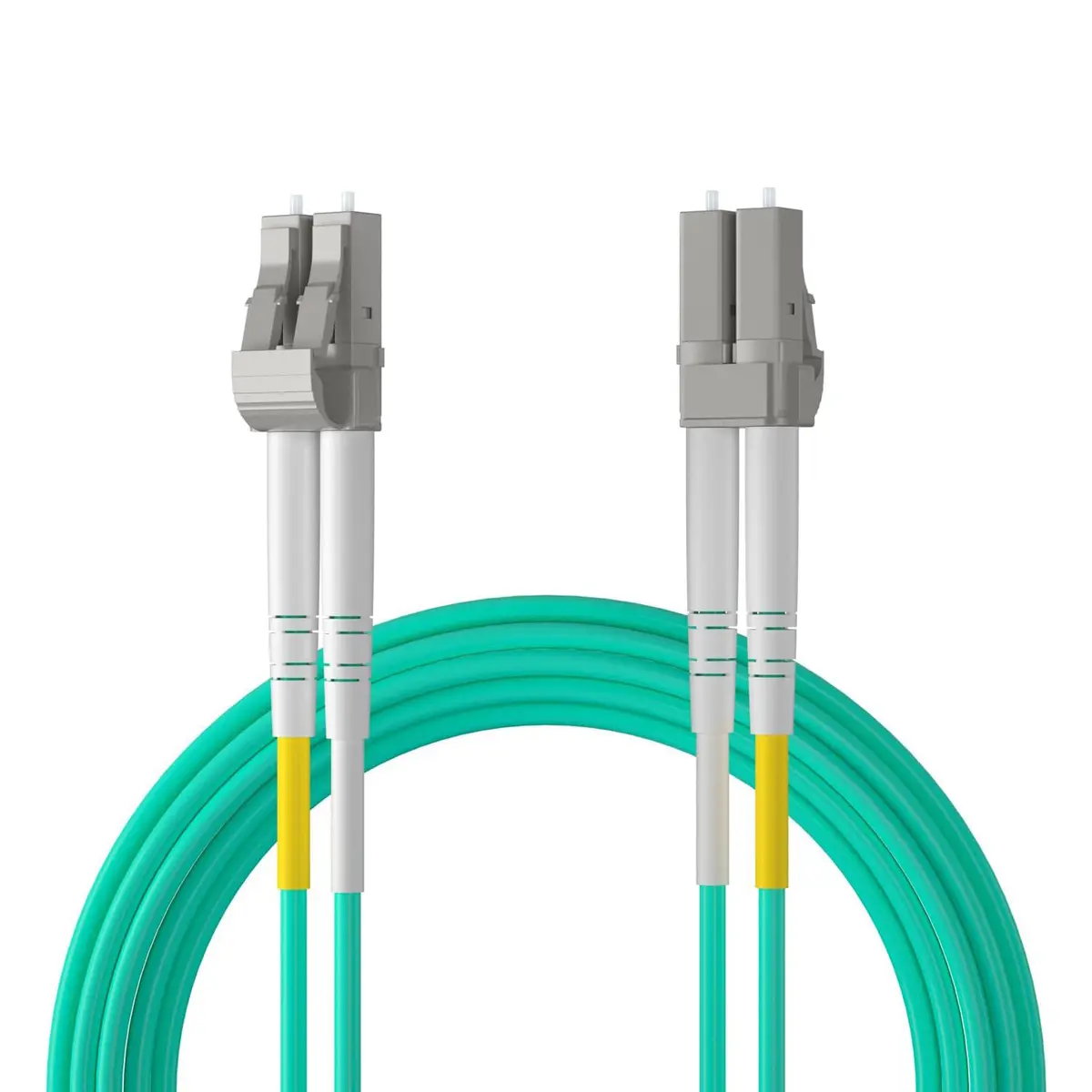 10Gtek OM3 LC-LC Duplex Fiber Patch Cable 5m (16.4ft) | 10Gbps Multi-Mode LSZH - main product image