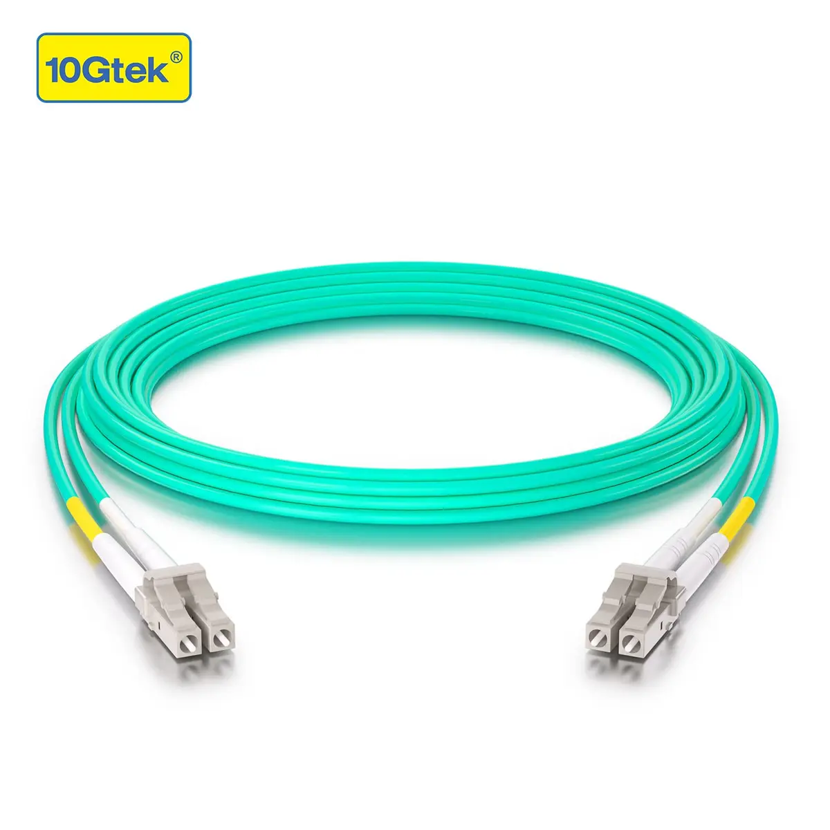 10Gtek OM3 LC-LC Duplex Fiber Patch Cable 10Gbps 10-Meter (32.8ft) | Bend-Insensitive Multimode Jumper - view 2