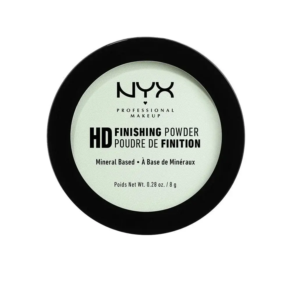 NYX PROFESSIONAL MAKEUP HD Finishing Powder Pressed Setting Powder Mint Green 7.9g (0.28 Oz) | Color Correcting Matte Finish - main product image