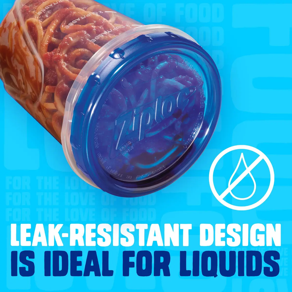 Ziploc Food Storage Containers Medium 6 Count | Leak-Resistant, BPA-Free, Stackable - view 2