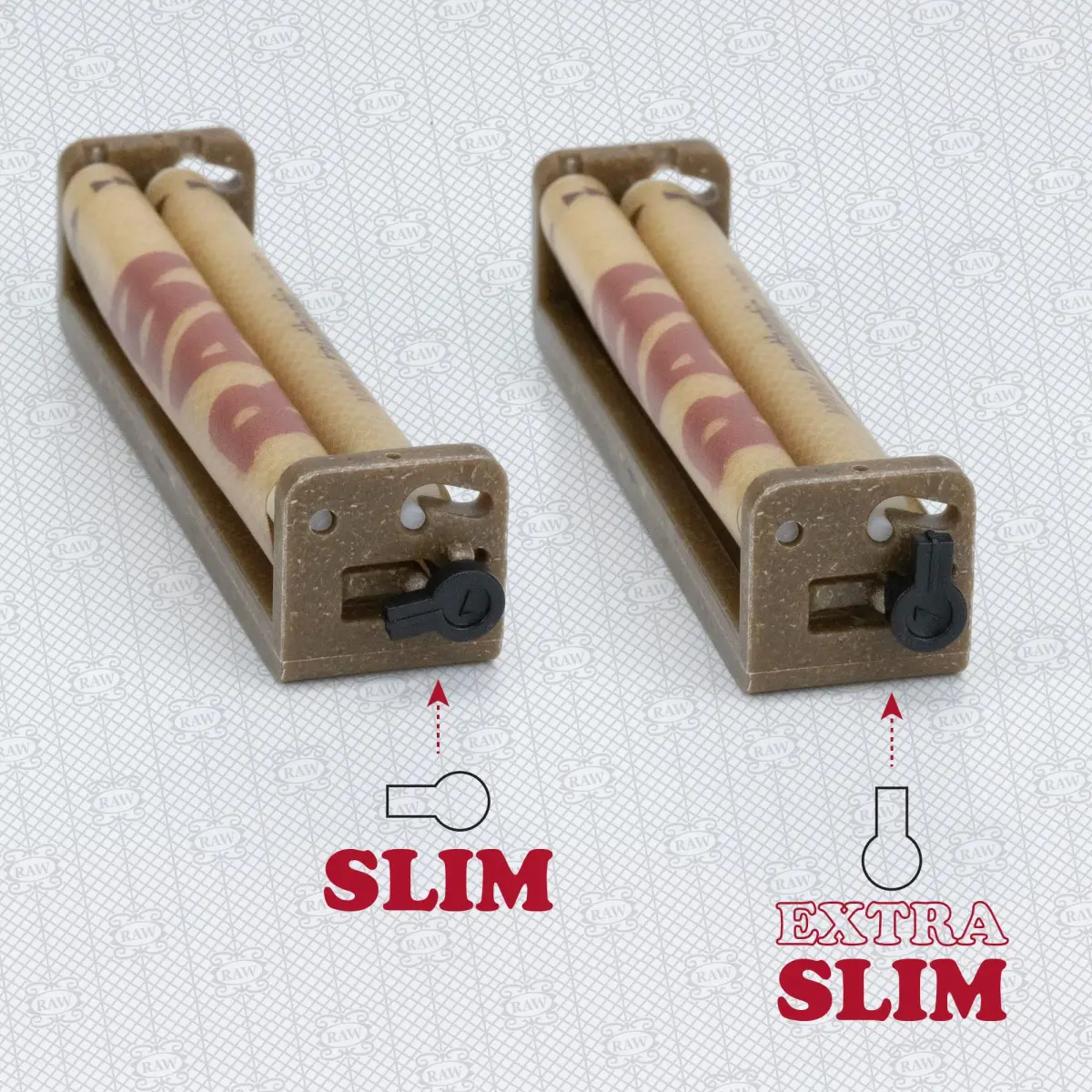 RAW Eco Plastic 2-Way Adjustable Rolling Machine King Size 110mm | Rolls Regular & Slim Papers - view 3