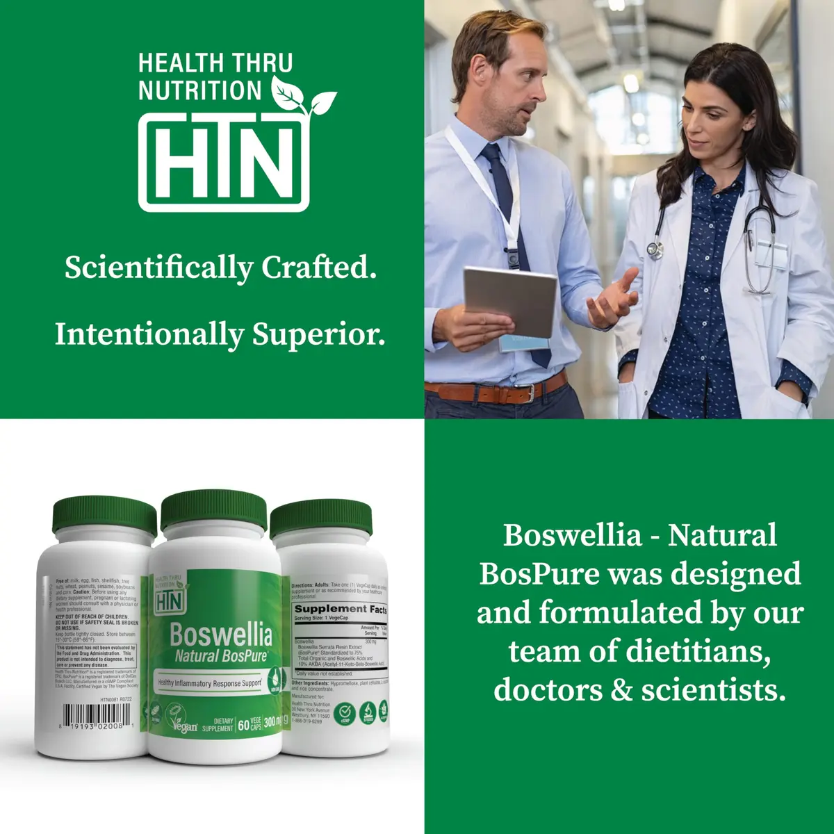 Health Thru Nutrition Boswellia 300mg 60 Capsules | Organic Frankincense for Joint Support - view 5