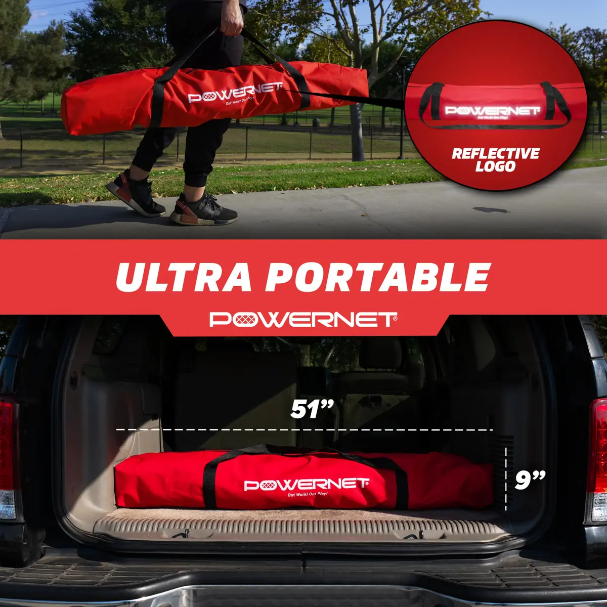 PowerNet 12x6 FT Portable Soccer Goal | Easy Setup, Indoor & Outdoor Use, Stable Steel Frame - view 5