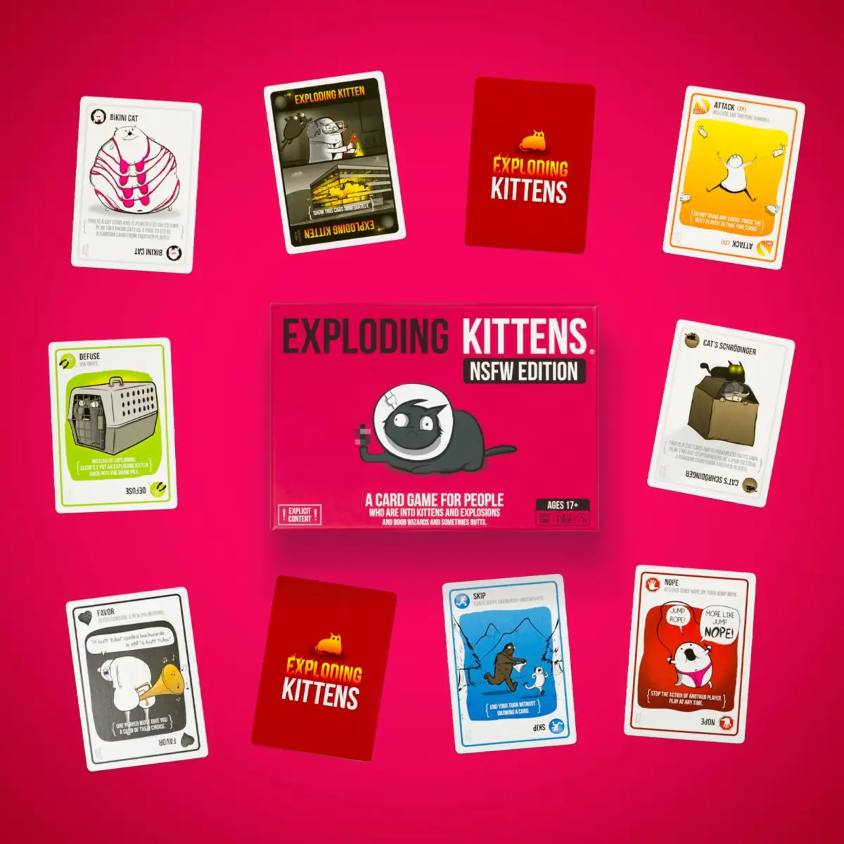 Exploding Kittens NSFW Edition Card Game for 2-5 Players, Ages 17+ | Dark Humor Strategy Game - view 6