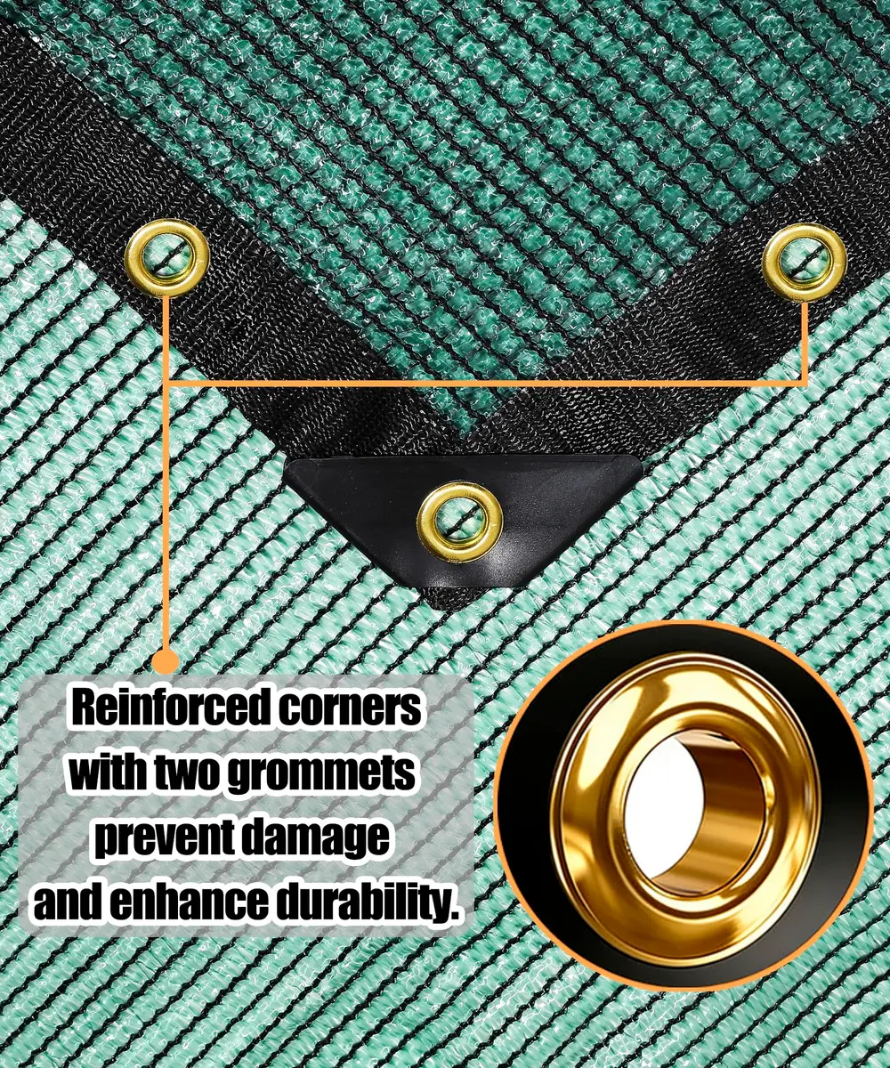 e.share 70% Green Shade Cloth 12ft x 20ft | UV & Frost Protection for Garden & Patio - view 4