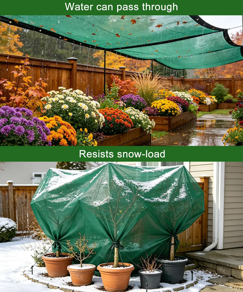 e.share 70% Green Shade Cloth 12ft x 20ft | UV & Frost Protection for Garden & Patio - view 8