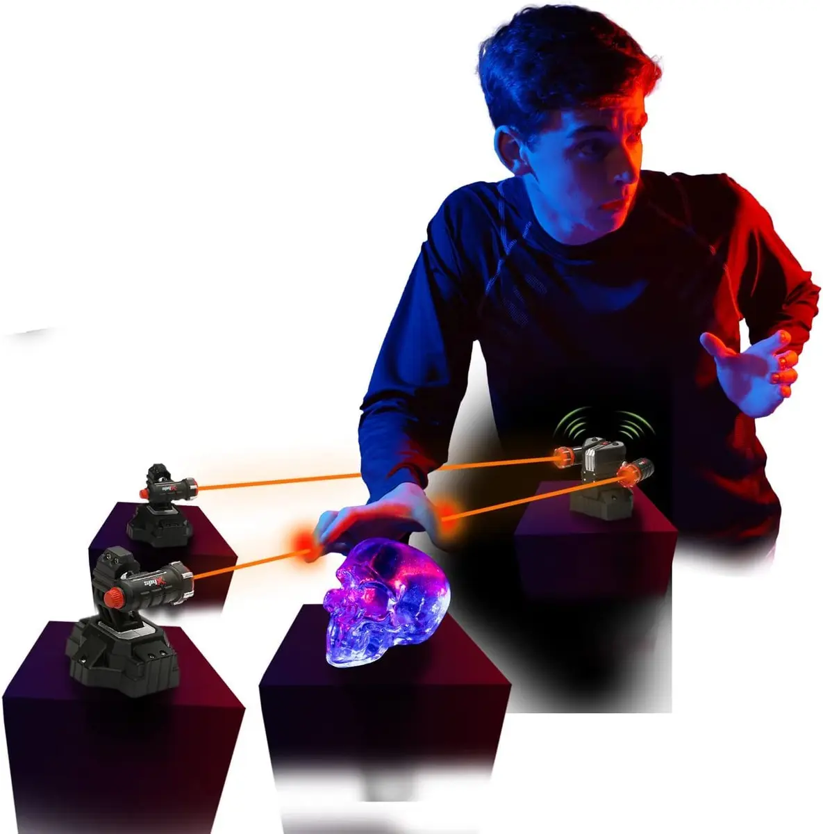 SpyX Lazer Trap Alarm Toy | Invisible Infrared Beam Motion Sensor Gadget for Kids Ages 6-14 - view 7