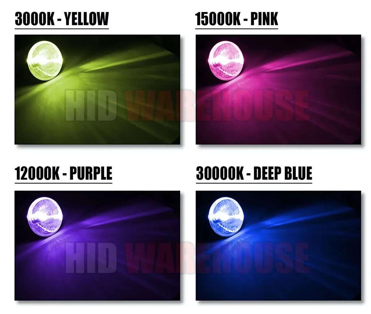 HID-Warehouse H1 Xenon Replacement Bulbs 30000K Deep Blue (Pair) | High Intensity Discharge Headlight Upgrade - view 5