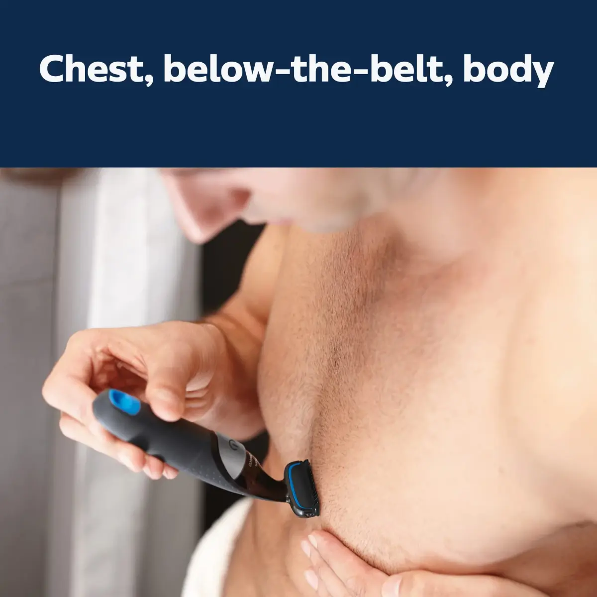Philips Norelco Bodygroom Series 1100 BG1026/60 Showerproof Body Hair Trimmer for Men | Trims Below Neck Safely - view 6