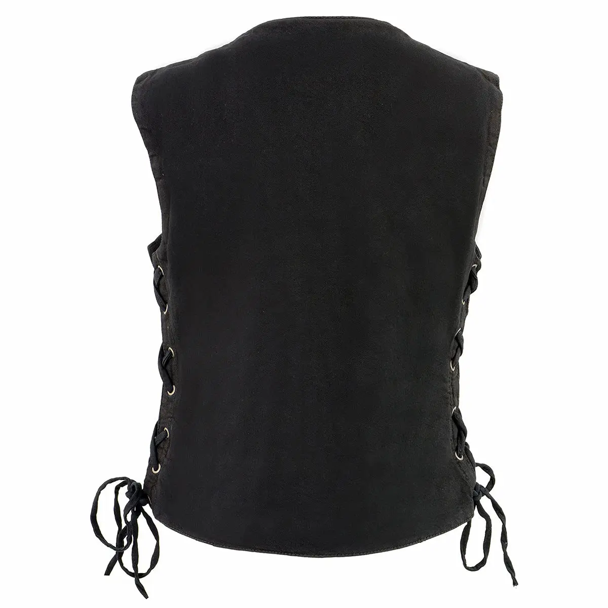 Milwaukee Leather MDL4020 Women's Classic Black 6 Pocket Denim Vest | 4X-Large, Sleeveless, Cotton - view 4