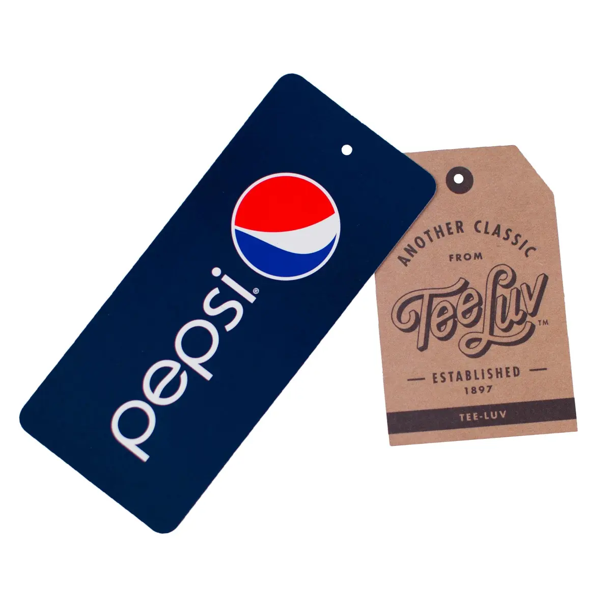 Tee Luv Men's Pepsi T-Shirt - Faded Pepsi Cola Classic 70s Logo Shirt, Navy Heather, XL | Retro Pepsi Logo Tee for Men - view 7