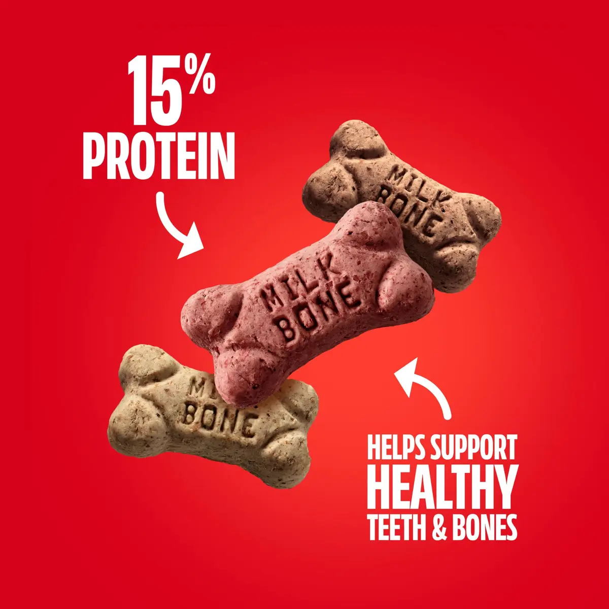 Milk-Bone Flavor Snacks Mini’s Dog Treats 36 Oz. | Wholesome, 3 Flavors, 15% Protein, Baked in USA - view 4