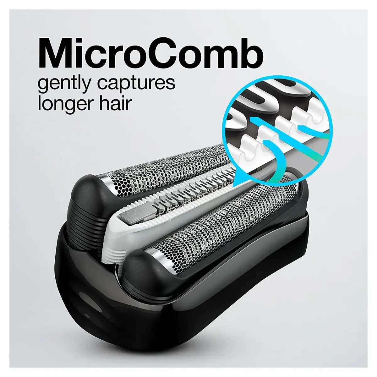 Braun Series 3 Electric Shaver 3040s Blue/Black 4 Piece Set | Precision Trimmer for a Close Shave - view 6