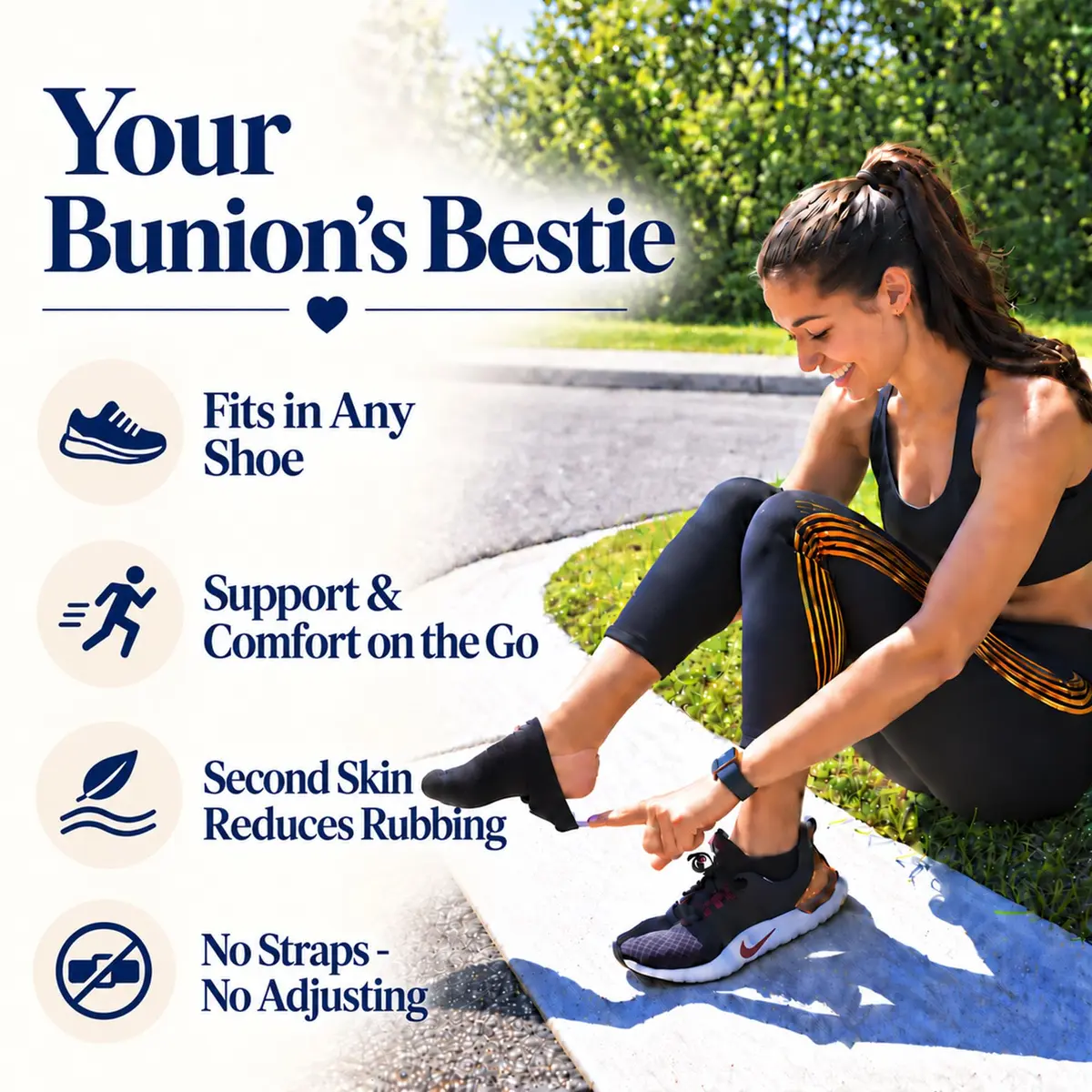 Bunion Bootie Big Toe Corrector Sleeve for Women & Men | Ultra-Thin, Breathable, Non-Surgical Support - view 2