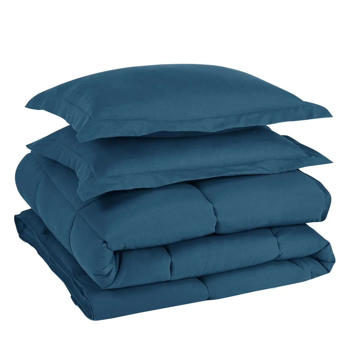 Chezmoi Collection Queen Comforter Set Teal | All Season Microfiber Bedding with Corner Tabs - view 6