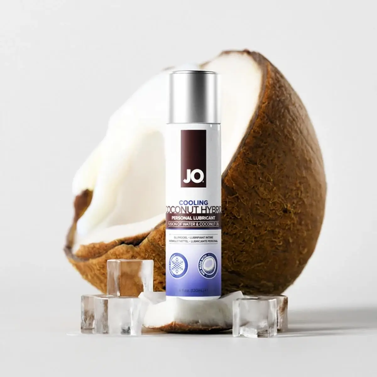 JO Silicone Free Hybrid Lubricant 120 mL | Cooling & Coconut Aroma, Not Latex Compatible - view 6